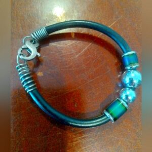 Artisan Black and Silver Bracelet